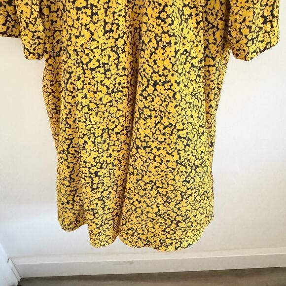Derek Lam Yellow Floral Scarf Neck Dress EU 54/US XXL - Picture 3 of 6